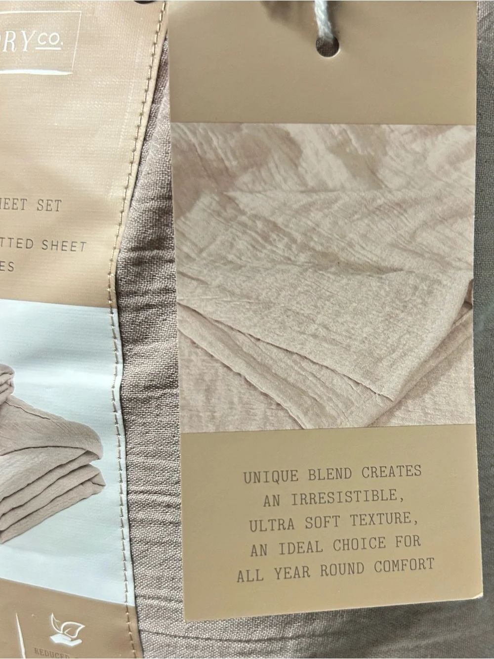 Bed Theory Four Piece Gauze Queen Adobe Rose Sheet Set Soft Unique Texture